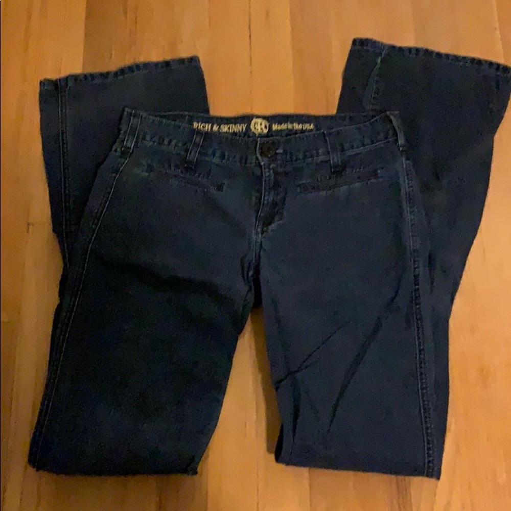 Rich & Skinny lightweight dark denim jeans